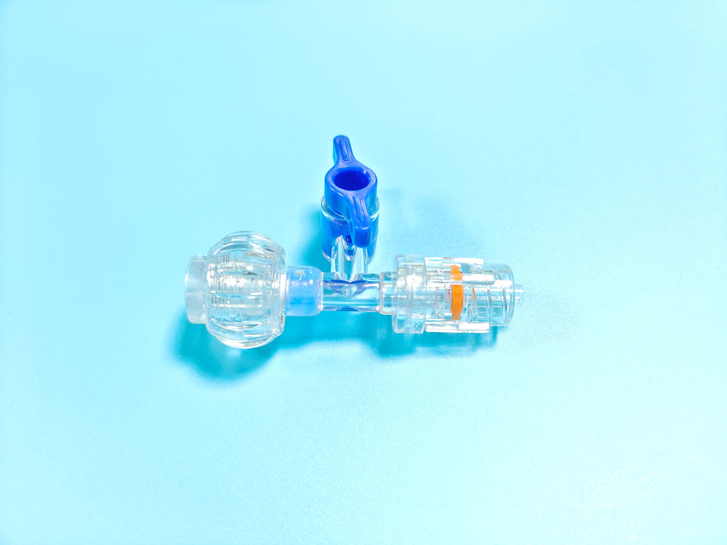 Medical Luer Lock Connector Valve silicone Three Ways Check Flow Control Valve
