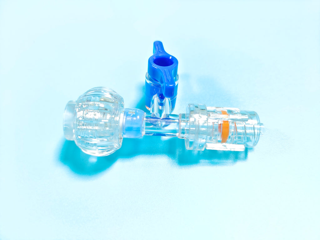 Medical Luer Lock Connector Valve silicone Three Ways Check Flow Control Valve
